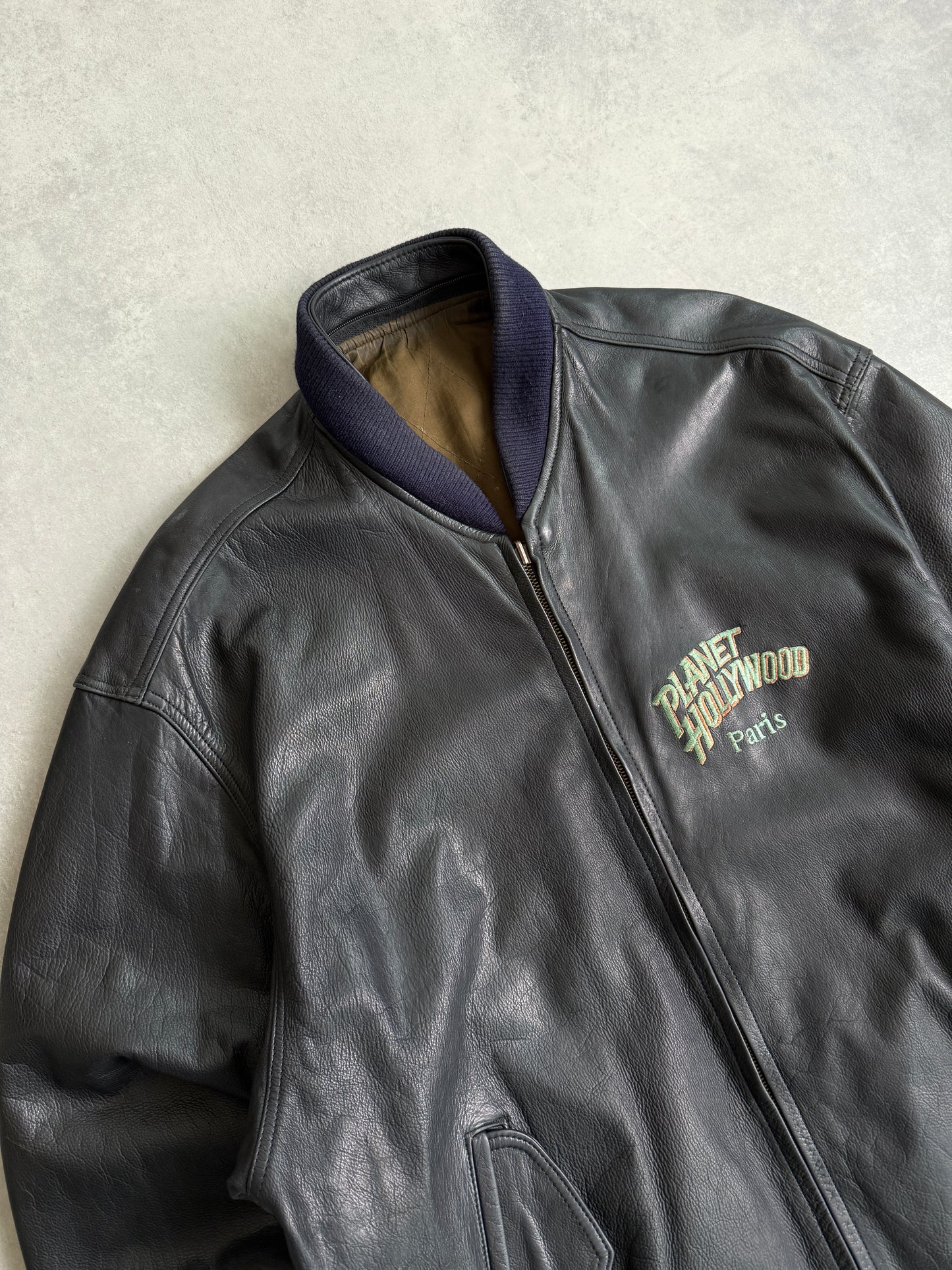 Planet Hollywood Paris vintage muška kožna jakna (XL)