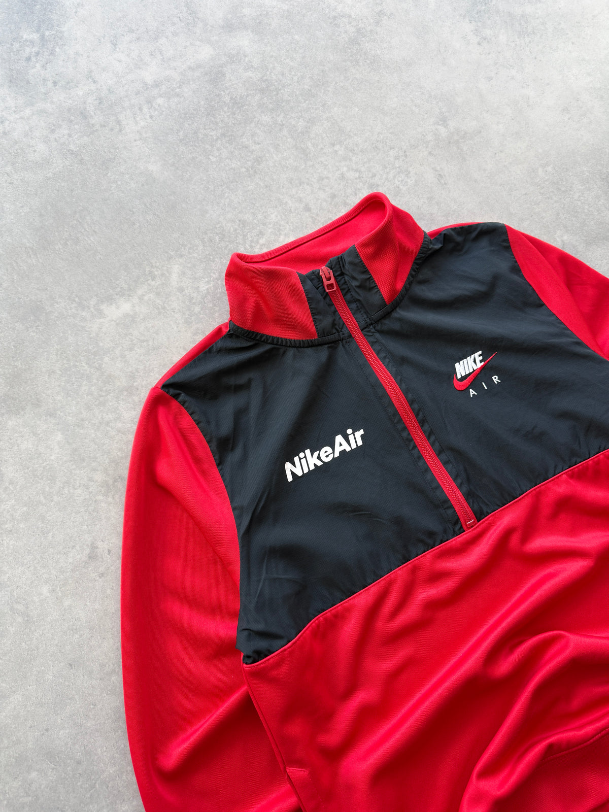 Nike Air muška crvena 1/2 zip dukserica (XS)