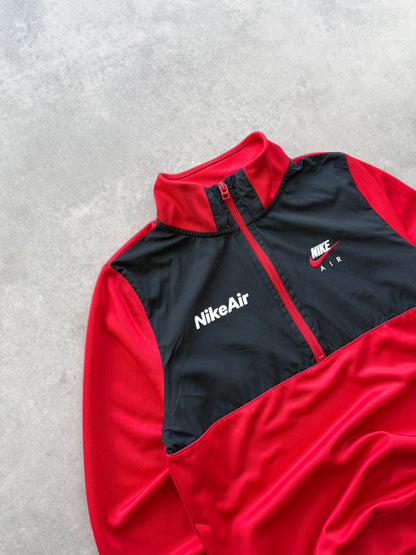 Nike Air muška crvena 1/2 zip dukserica (XS)