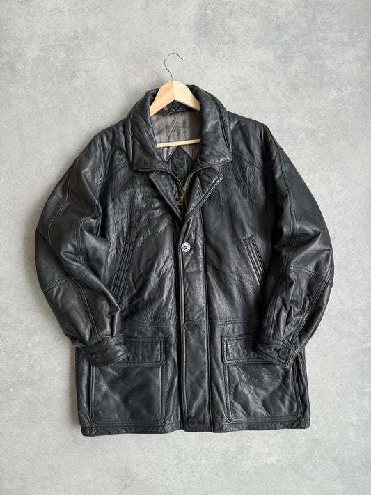 Yves Saint Lauren vintage 80s muška kožna jakna (L)