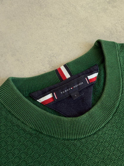Tommy Hilfiger muški zeleni džemper (L)