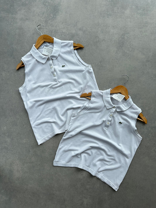 Lacoste ženska bijela polo majica bez rukava (44, 46)