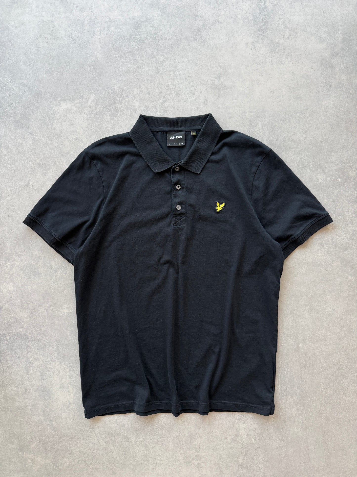 Lyle & Scott muška crna polo majica (XL)