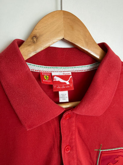 Puma x Ferrari muška crvena polo majica (L)