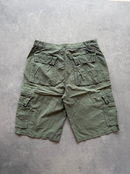 Quiksilver 2000s muški zeleni cargo šorc (M)