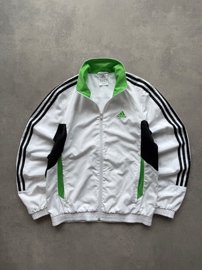 Adidas 2000s muška bijela šuškava dukserica (S)
