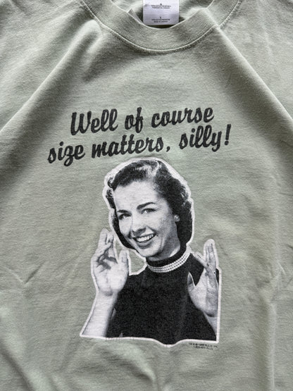 Size Matters vintage muška zelena majica (L)