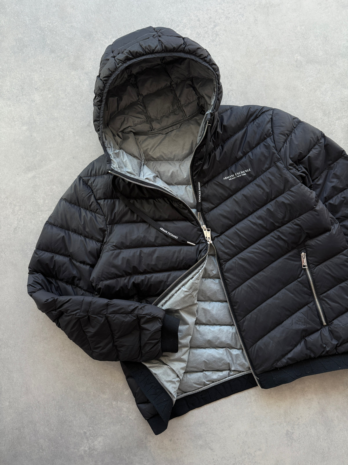 Armani Exchange Woven Down Jacket muška crna jakna (XL)