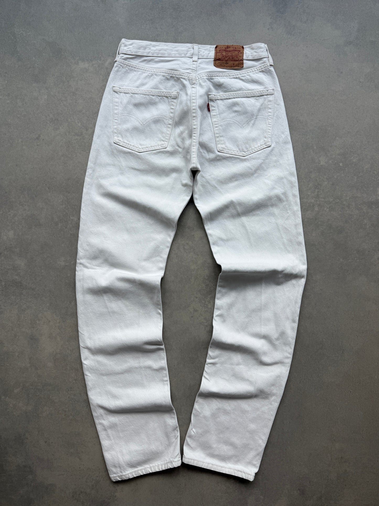 Levis 501 vintage 90s muške bijele farmerke (32x36)