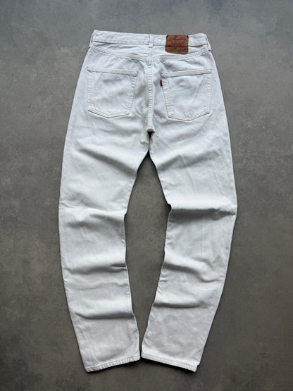 Levis 501 vintage 90s muške bijele farmerke (32x36)