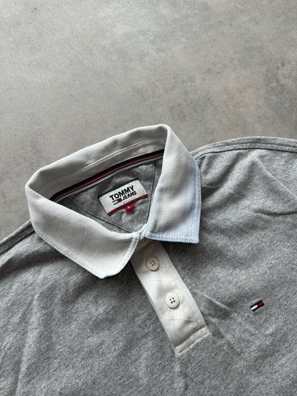 Tommy Jeans muška siva polo majica (L)