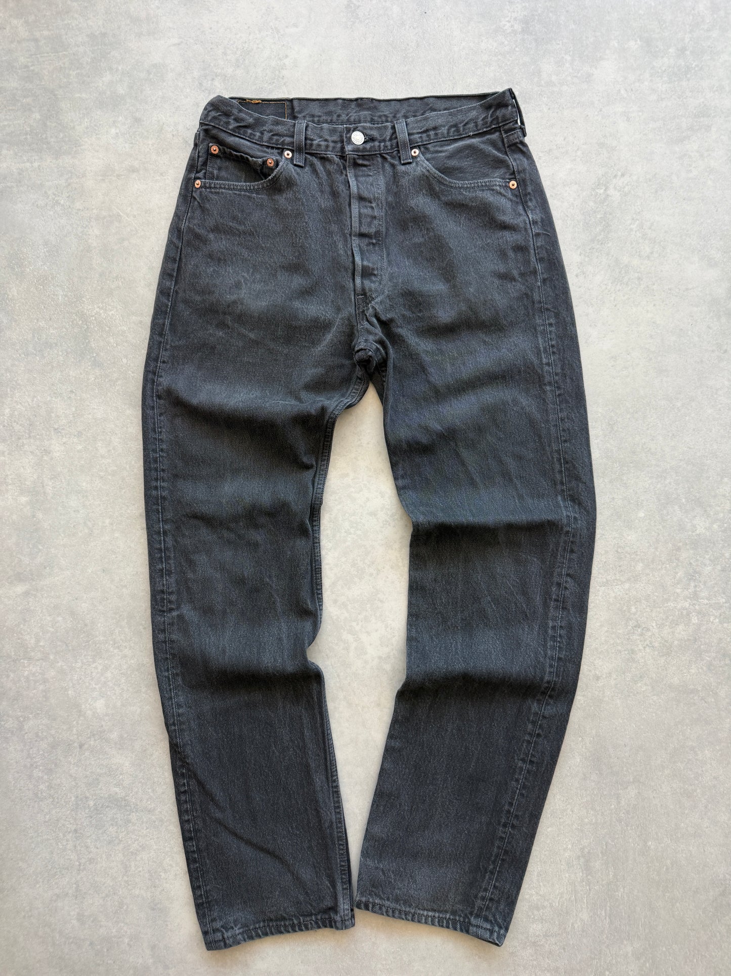 Levis 501 retro muške crne farmerke (34x34)