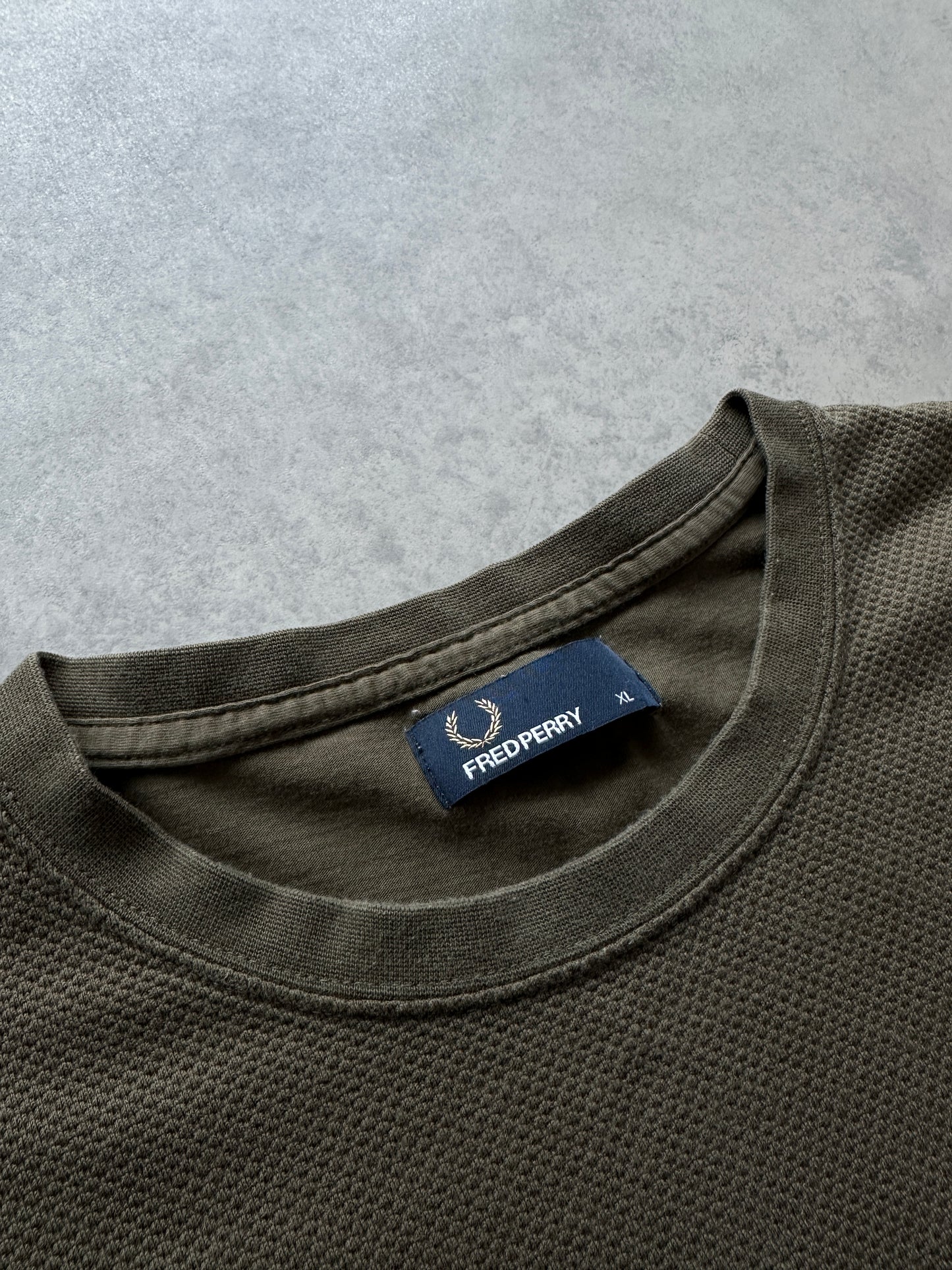 Fred Perry muška zelena majica (M)