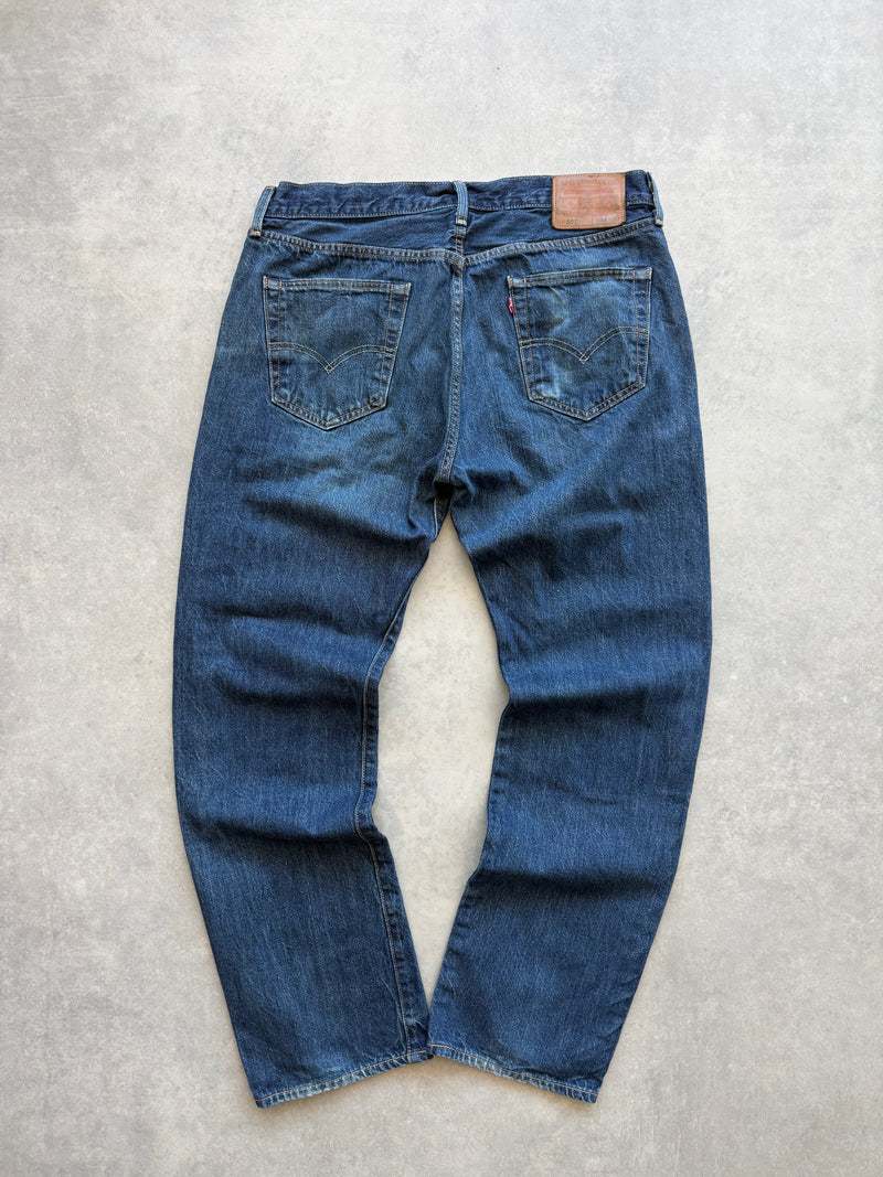Levis 501 muške tamno plave farmerke (34x32)