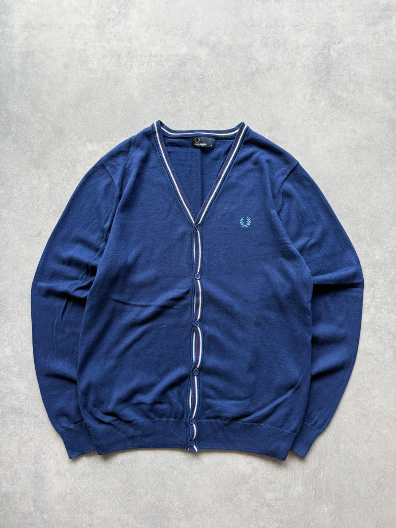 Fred Perry muški plavi džemper (M)
