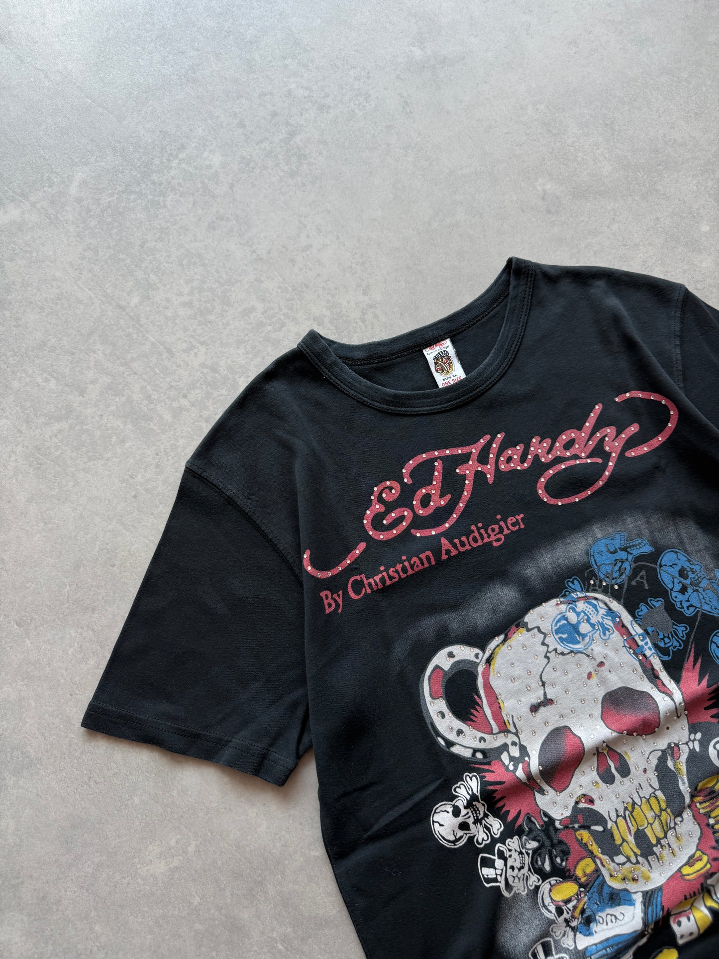 Ed Hardy ženska crna majica (XL)