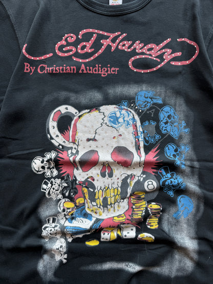 Ed Hardy ženska crna majica (XL)
