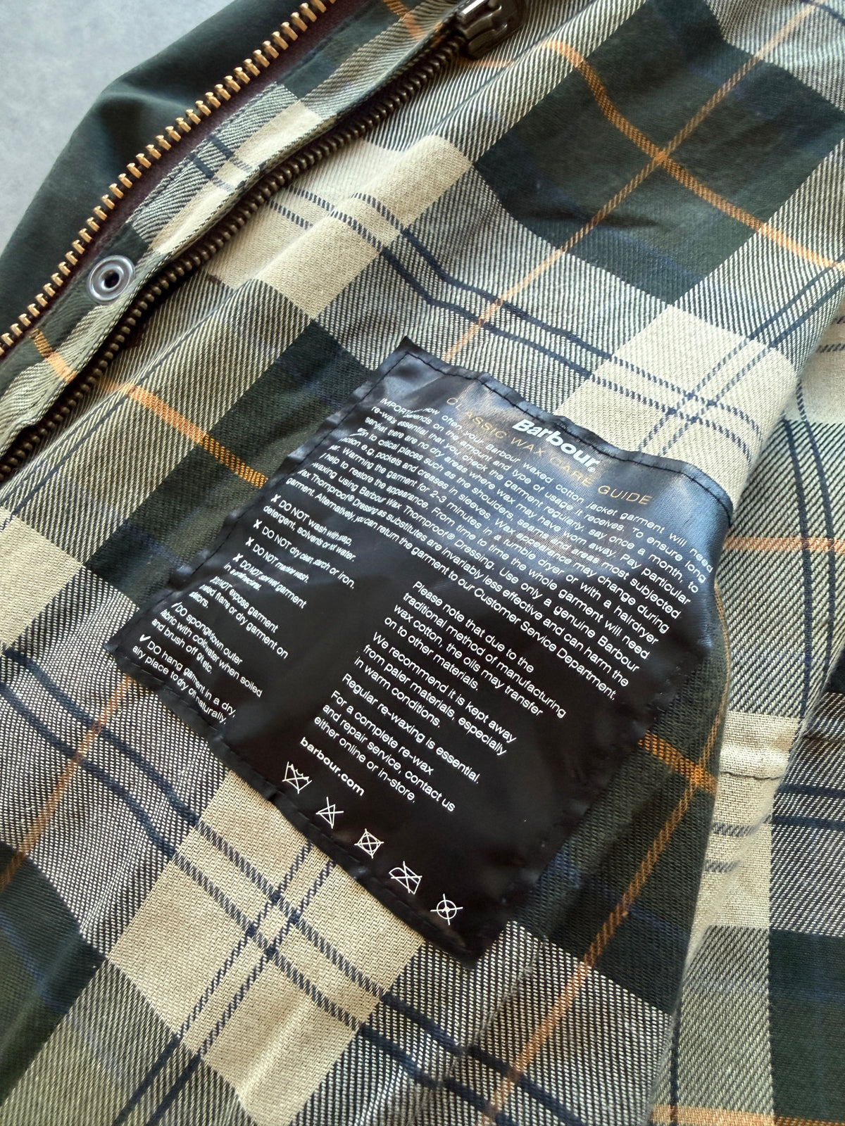 Barbour Beaufort Tartan muška wax cotton jakna (L)