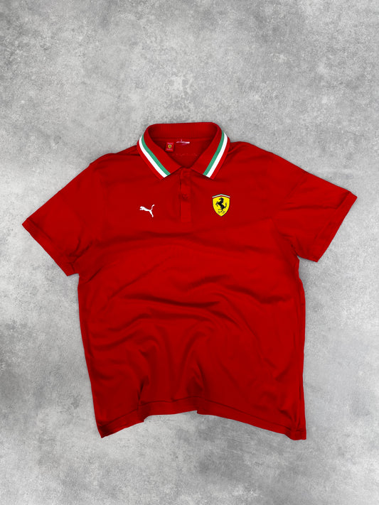 Puma x Ferrari muška crvena polo majica (L)