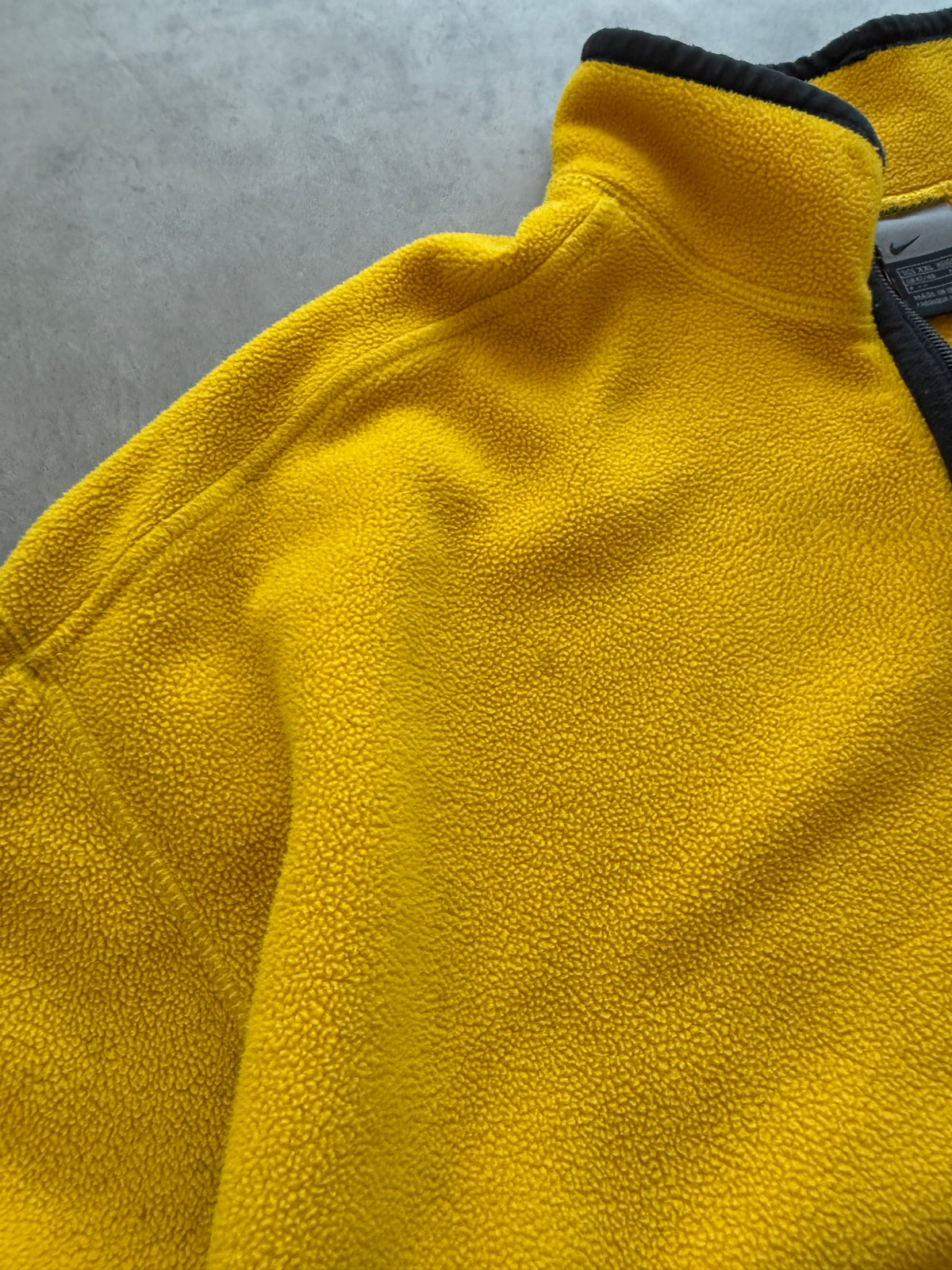 Nike 2000s 1/4 zip muška žuta fleece dukserica (XXL)