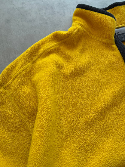 Nike 2000s 1/4 zip muška žuta fleece dukserica (XXL)