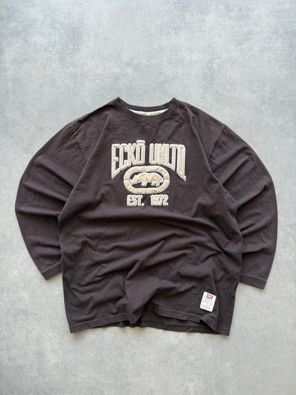 Ecko Unltd Y2K muška oversized smeđa majica (L)