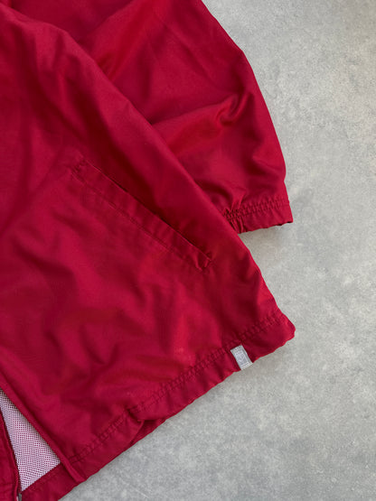 Nike 2000s muška crvena šuškava dukserica (XL)