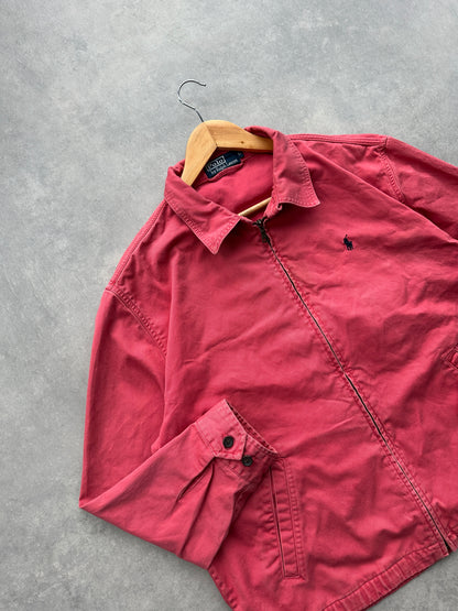 Polo by Ralph Lauren vintage muška roza harrington jakna (L)