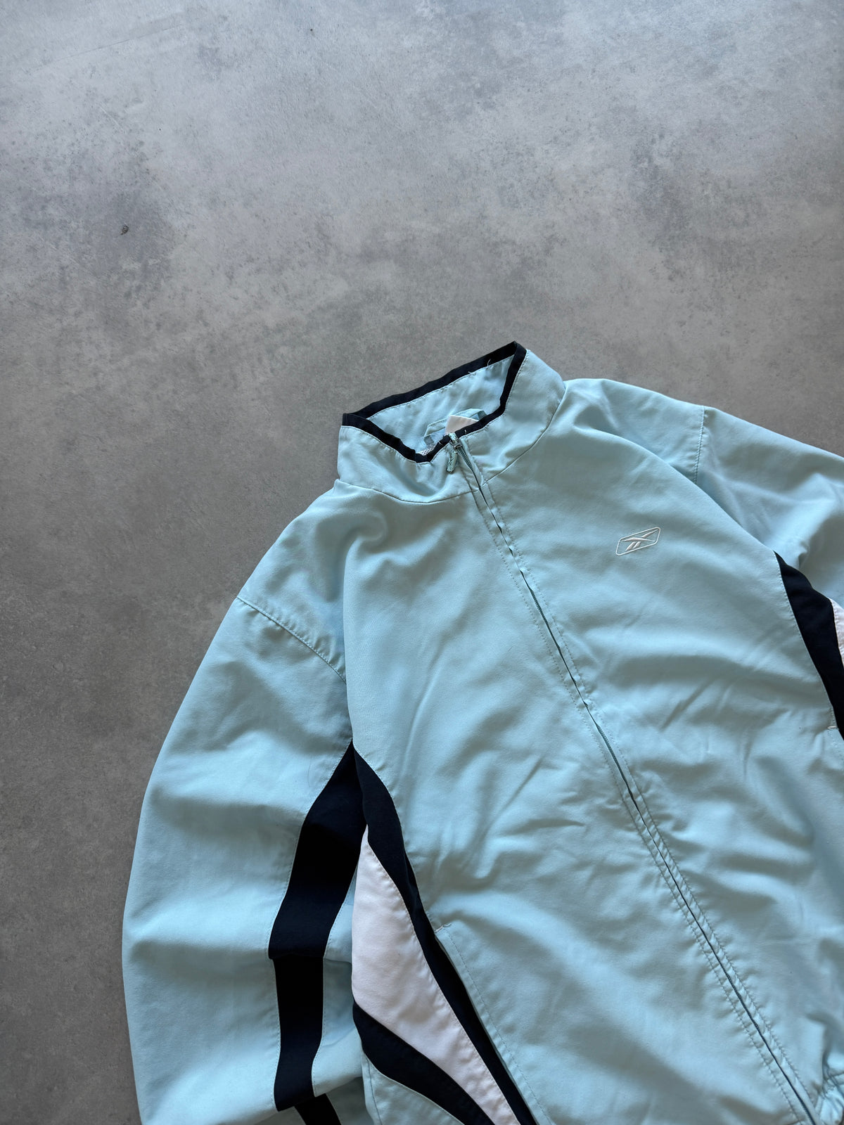 Reebok vintage ženska plava šuškava dukserica (XL)