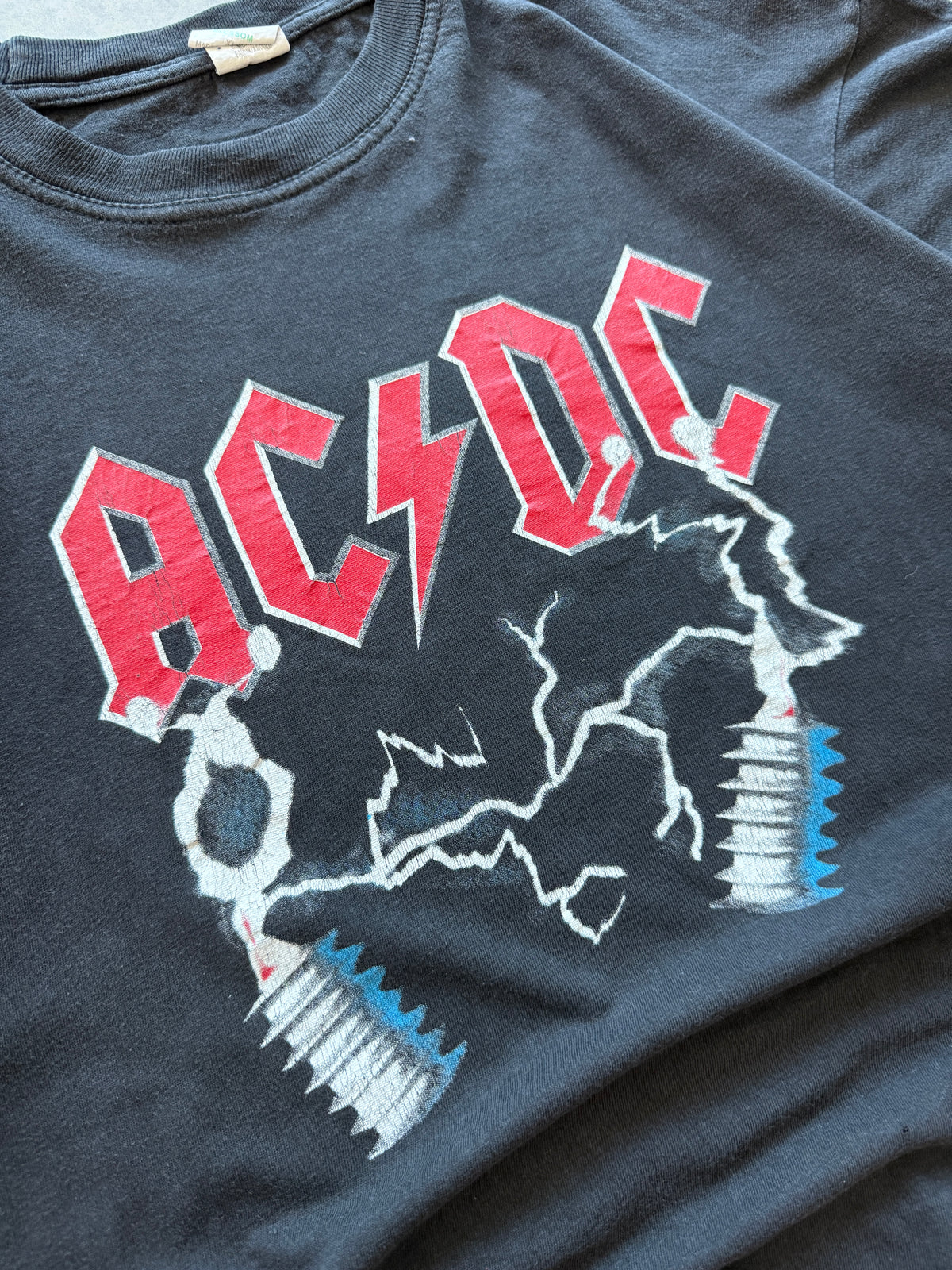 AC DC vintage 90s ženska boxy fit majica (L)