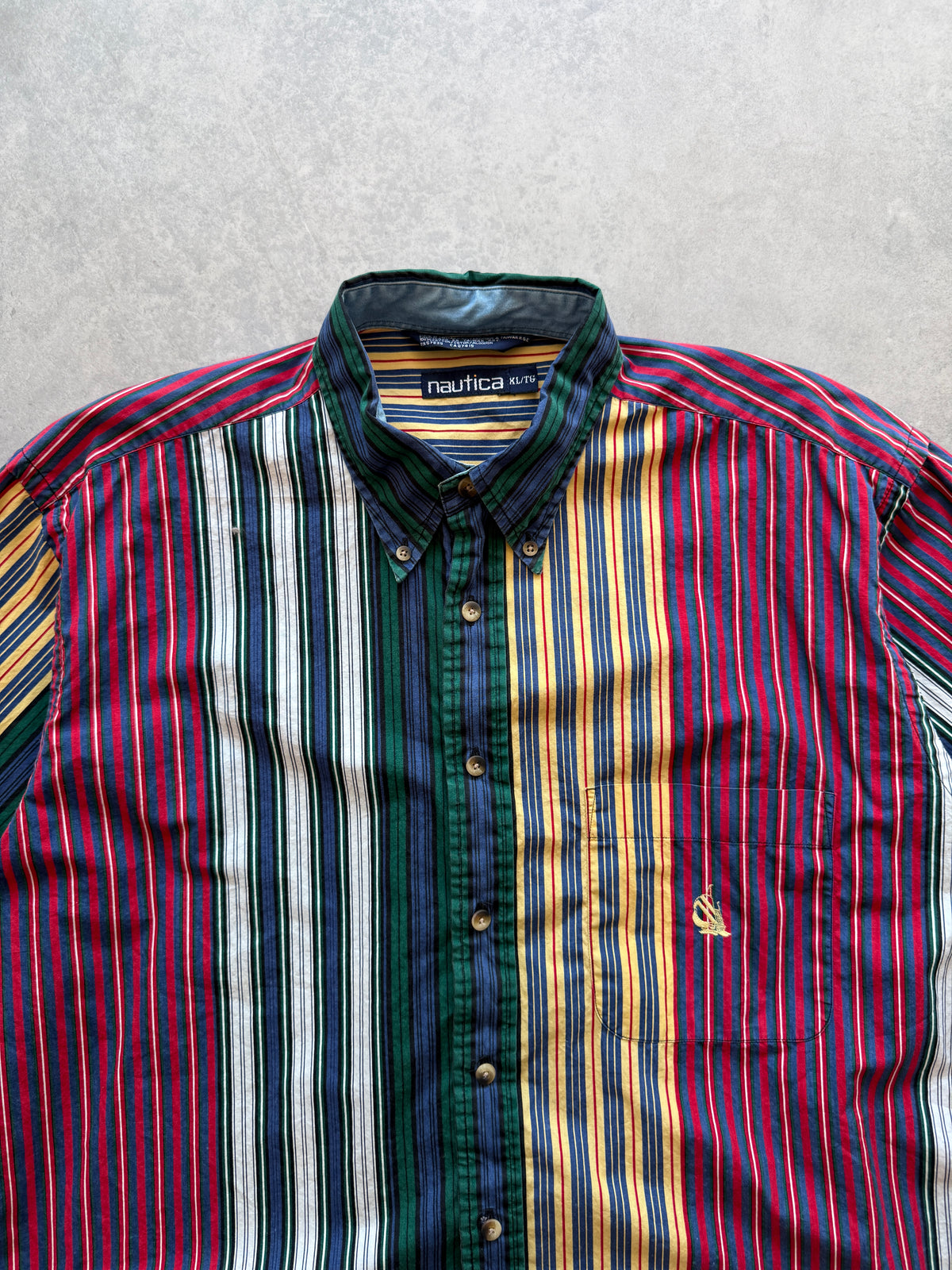 Nautica vintage muška prugasta košulja (XL)