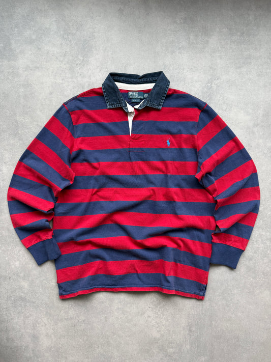 Polo by Ralph Lauren vintage 90s muška oversized polo dukserica (XXL)