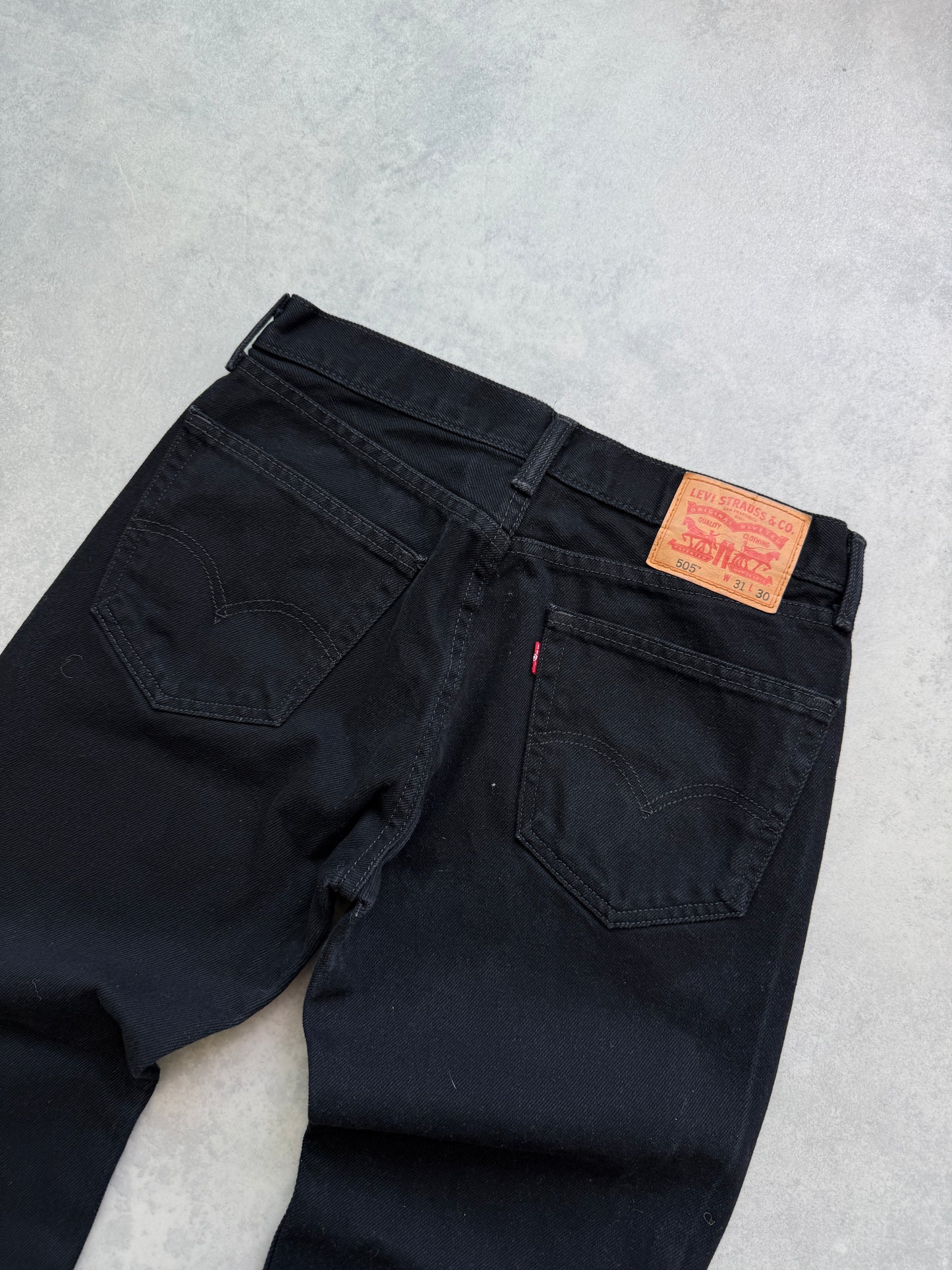 Levis 505 muške crne farmerke (31x30)