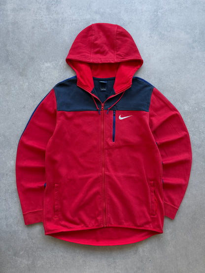 Nike muška color block crvena zip dukserica (L)