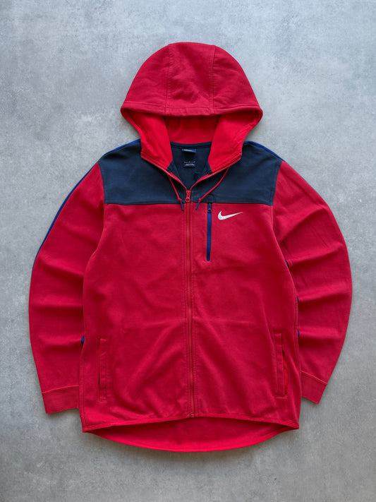 Nike muška color block crvena zip dukserica (L)