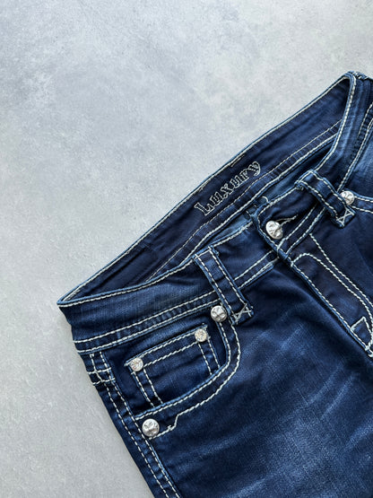 Blue Monkey Y2K ženske slim fit farmerke (29x32)
