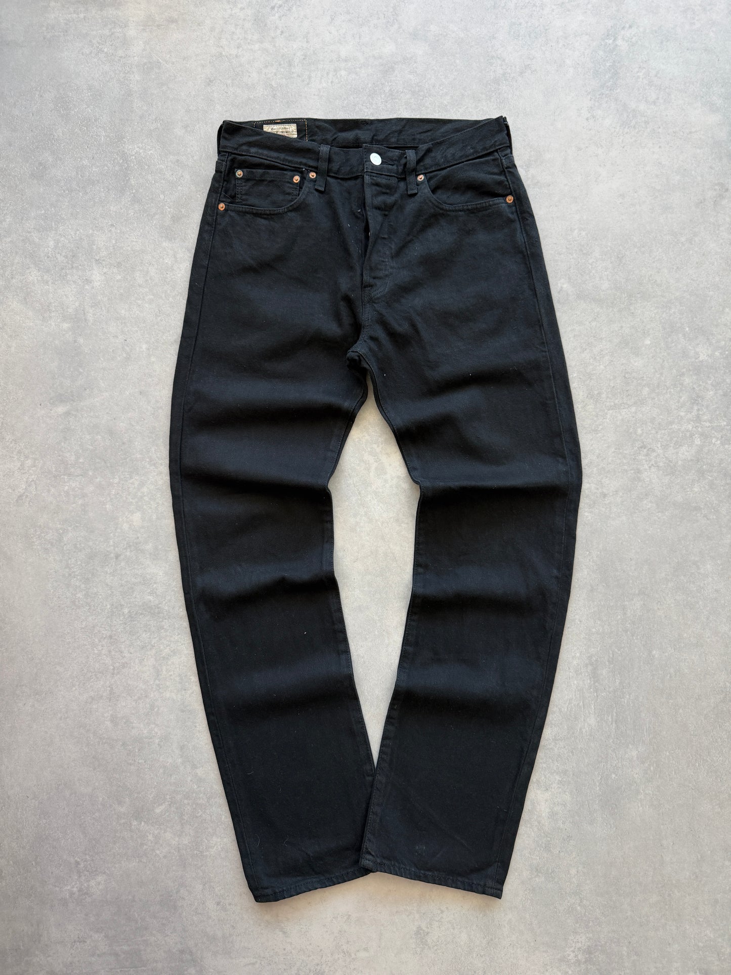 Levis 501 Premium muške crne farmerke (32x34)