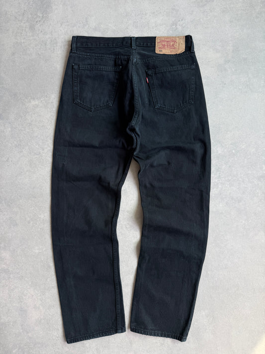 Levis 501 muške crne farmerke (34x32)
