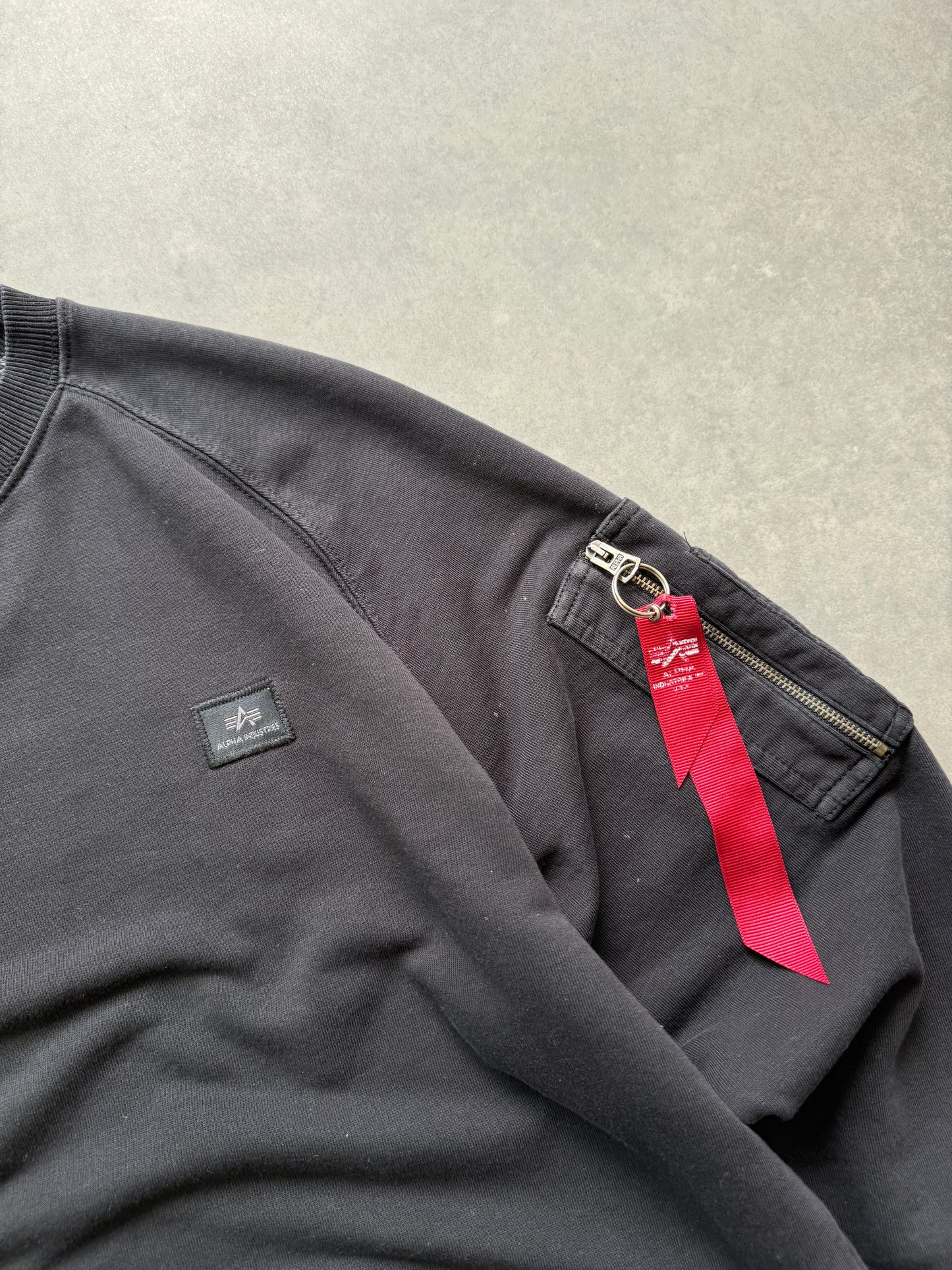 Alpha Industries muška crna dukserica (L)