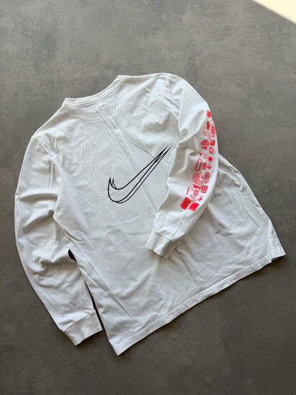Nike muška bijela majica dugih rukava (XL)
