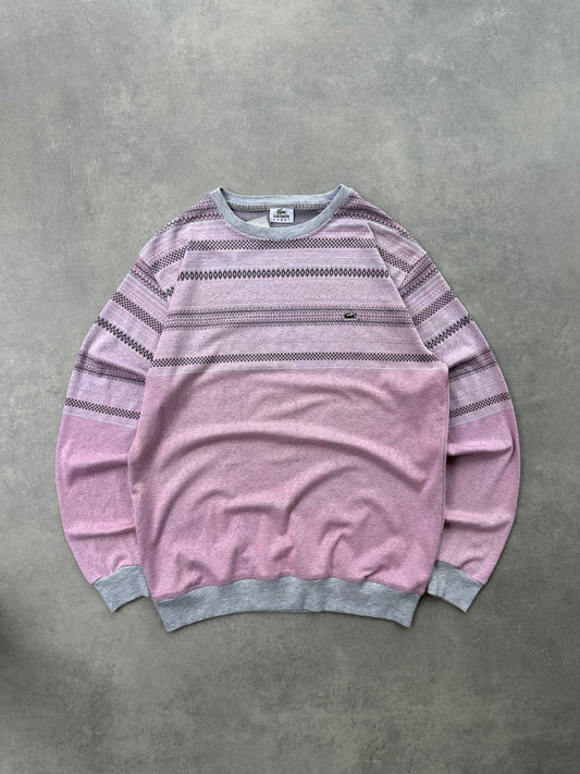 Lacoste vintage muški rozi džemper (XL)