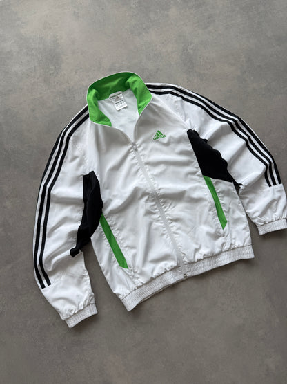 Adidas 2000s muška bijela šuškava dukserica (S)