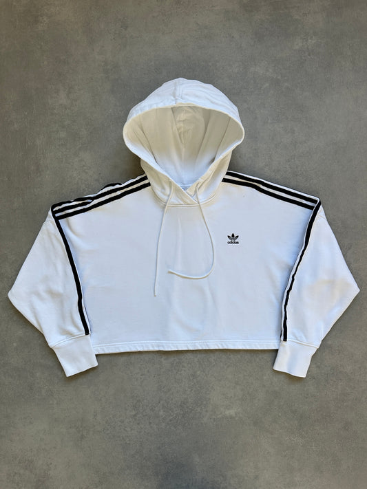 Adidas ženska bijela crop top dukserica (M)