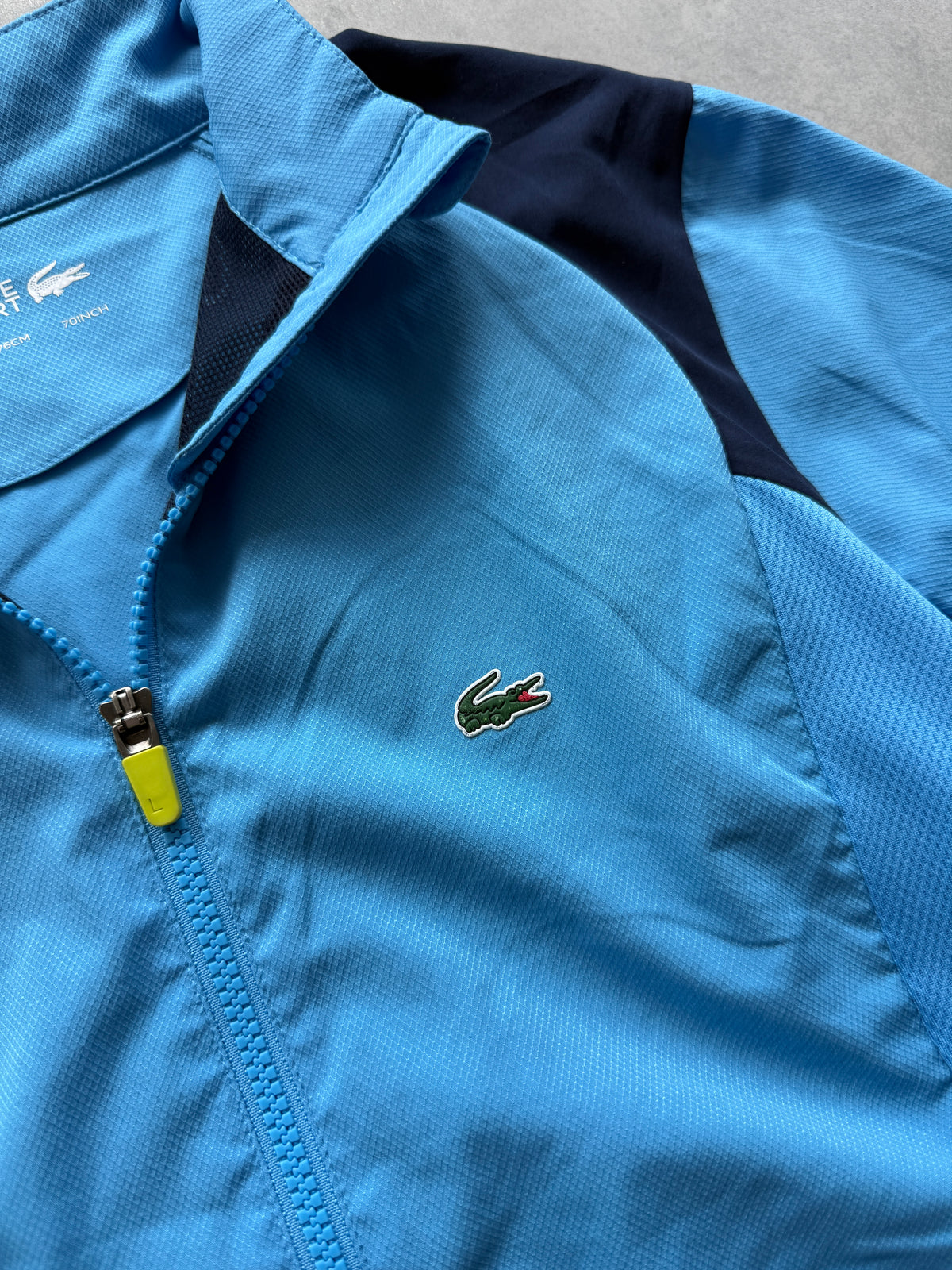 Lacoste muška plava šuškava dukserica (S)