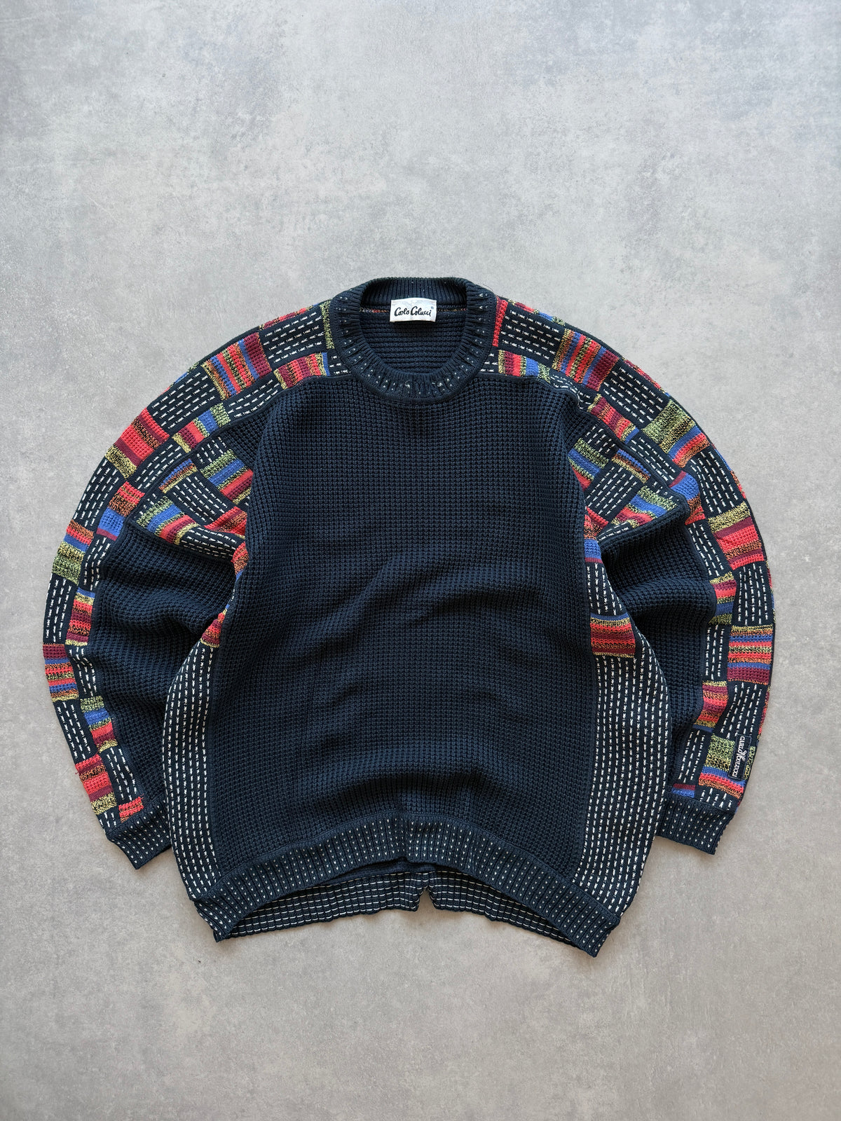 Carlo Colucci vintage muški oversized džemper (XL)