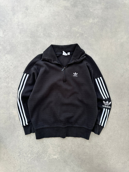 Adidas 1/4 zip ženska crna dukserica (36)