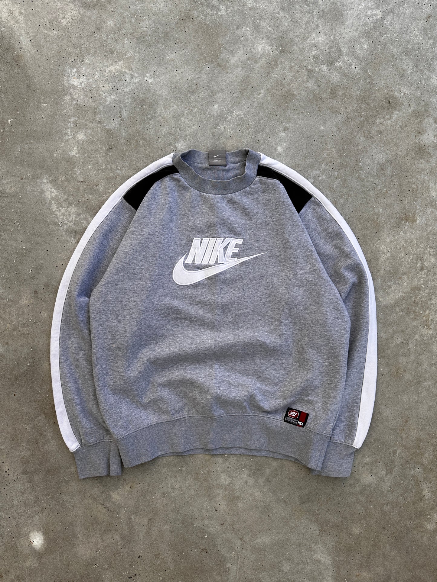 Nike 2000s muška dukserica sivo bijela (S)