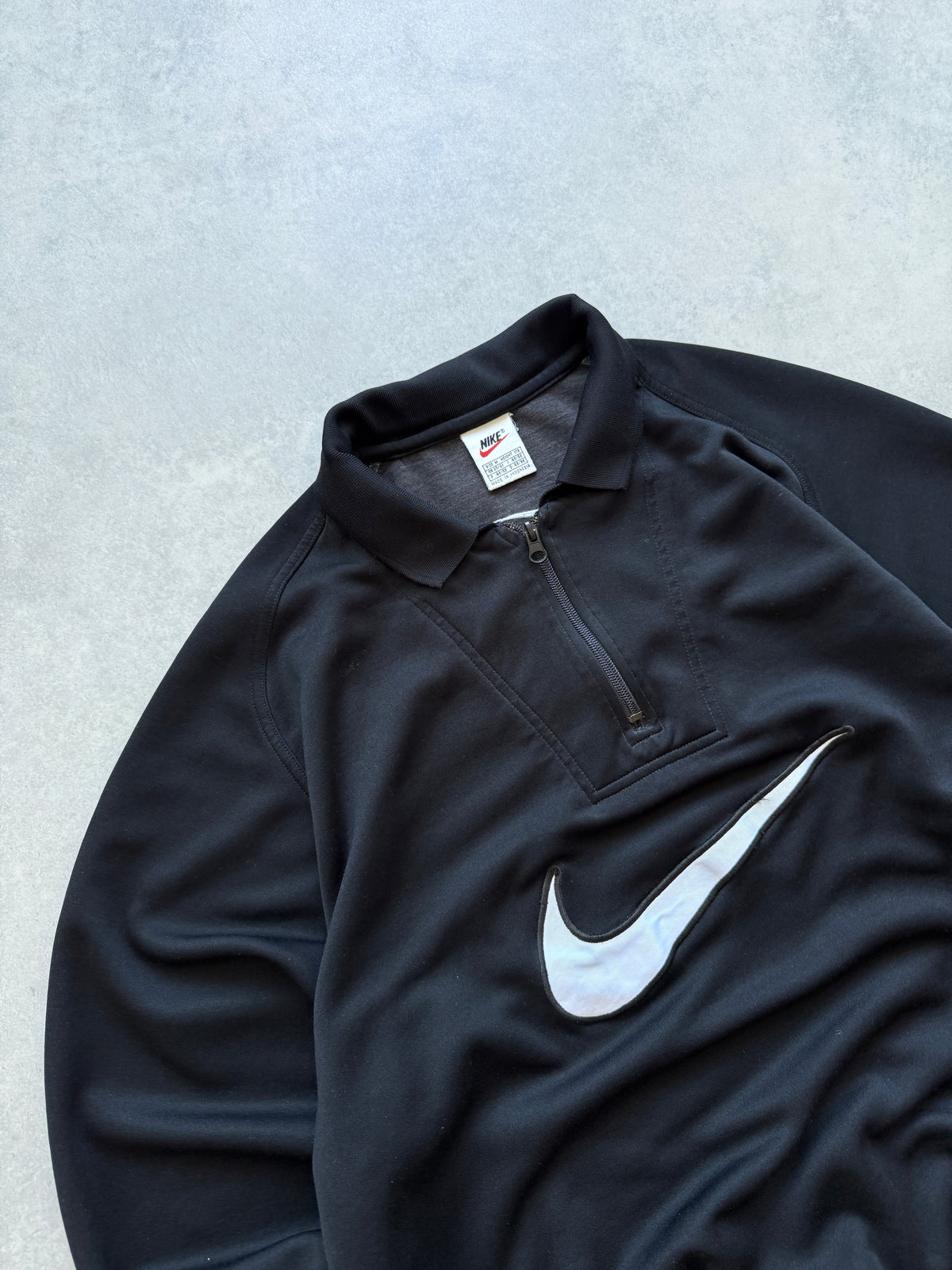 Nike 90s 1/4 zip muška oversized crna dukserica (S)