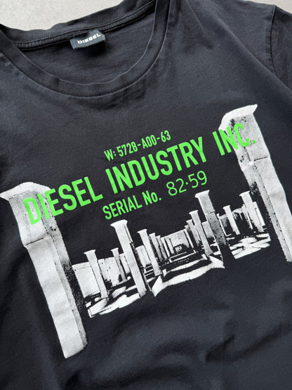 Diesel muška basic crna slim fit majica (M)