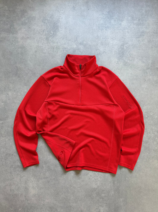 Salomon 1/3 zip moto mesh vintage muška sportska dukserica (XL)